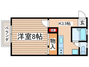 メゾンフルセ【2階】の間取り