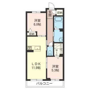 ハレルアナ【3階】の間取り
