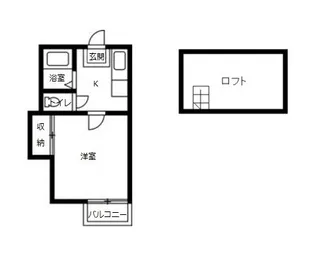 ソレイユB【2階】の間取り
