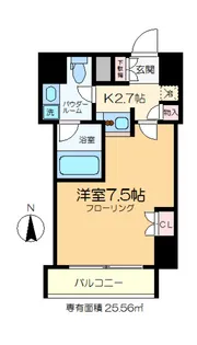 フレシール木場【9階】の間取り