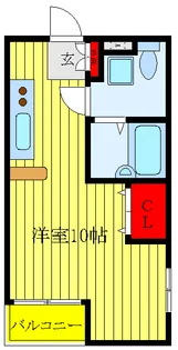 ラウニー通り【1階】の間取り
