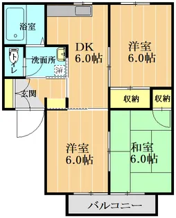 ファミール新地A【2階】の間取り