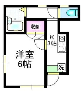 メゾン小澤【1階】の間取り