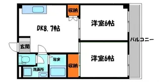 マンションアフルエンス【5階】の間取り