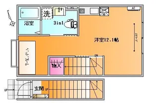ユニテラス上桜田【2階】の間取り