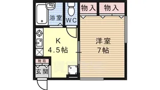 セジュール北町【2階】の間取り
