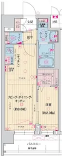 ソルテラス京都JUJO華【4階】の間取り