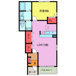 カン・カーロ【1階】の間取り