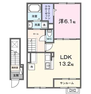 グラン パティオII【2階】の間取り