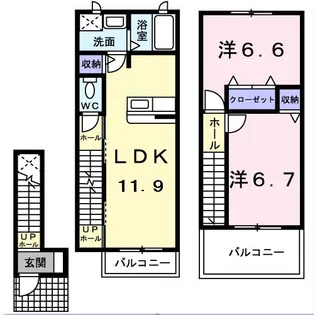 ウエストヴィレッジの間取り