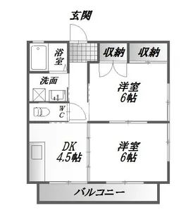 グレープハウス壱番館【2階】の間取り