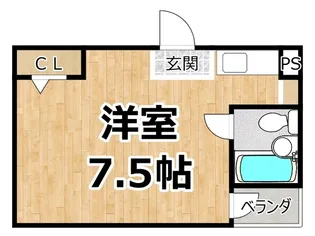 シティ塚本【1階】の間取り