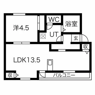 メゾンクレール【3階】の間取り