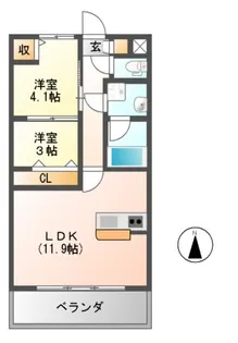 セレーナ【2階】の間取り