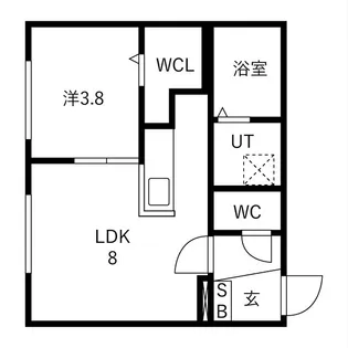 SENA円山【2階】の間取り