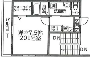 サンルーフ綾瀬【2階】の間取り