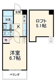 ロフティ大和【1階】の間取り