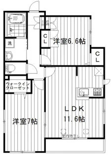 vino YA【4階】の間取り