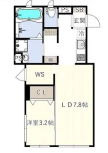 CASA SALUTE TOYOCHO【3階】の間取り