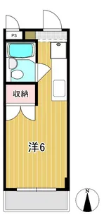 エジリスカイコート【2階】の間取り