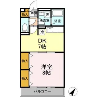 リバーフロントK【2階】の間取り