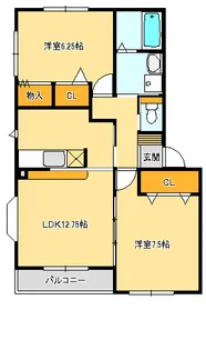 シャルマンI【2階】の間取り