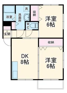 ウィステリア フラット【2階】の間取り