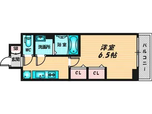THE SENSE RESIDENCE 新深江【2階】の間取り