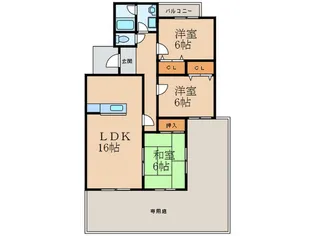 フローレスタ・シオン壱番館【1階】の間取り