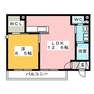 エスカーレA【1階】の間取り