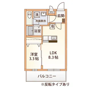 イル・フィオーレ中御所【2階】の間取り