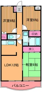 ウィーブ浦和【2階】の間取り