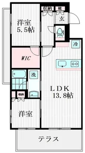 リリーゼ練馬【1階】の間取り