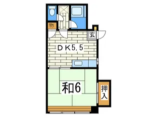 杉田ハイツ【2階】の間取り