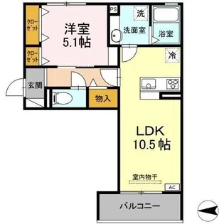 セレーノ十一番【2階】の間取り