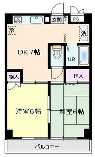 ネオポリストキワI【4階】の間取り