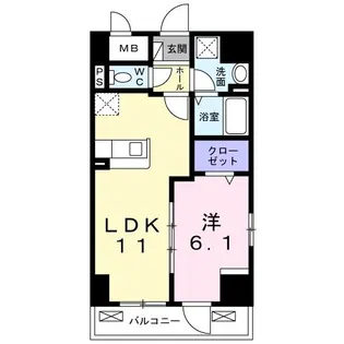 トゥットフェリーチェ八王子【10階】の間取り
