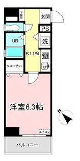 ディアコート百合丘【2階】の間取り