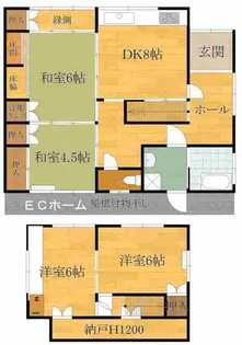 高知県宿毛市与市明【一戸建】の間取り