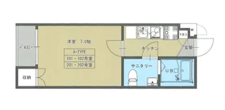 アート・ヴィラージュ【1階】の間取り
