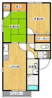 セジュールウィルモア【2階】の間取り