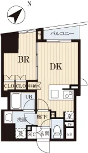 フォーサイト神田多町【8階】の間取り