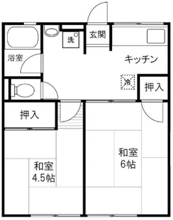 シティハイム山根【1階】の間取り