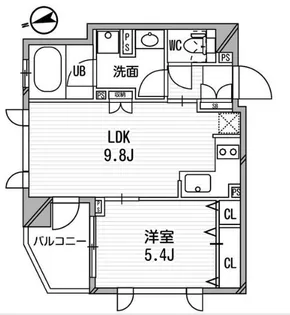 クリオ渋谷ラ・モード【5階】の間取り