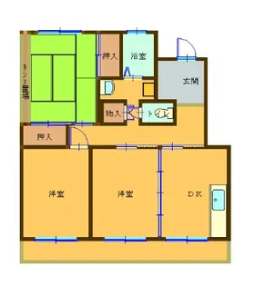 渥美コーポII【3階】の間取り