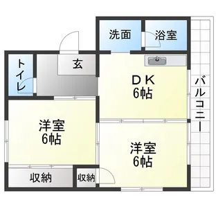 サンパレス香流【3階】の間取り