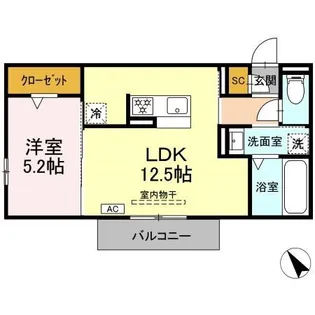 D-Hills初生【2階】の間取り