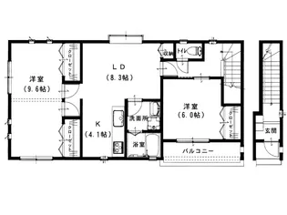 ビバーチェ出作3号地【2階】の間取り