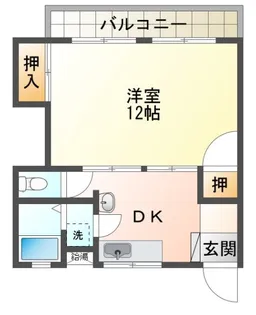 岡山県津山市総社【アパート】の間取り