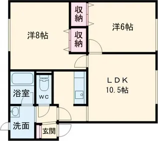 ミルツ啓北【2階】の間取り